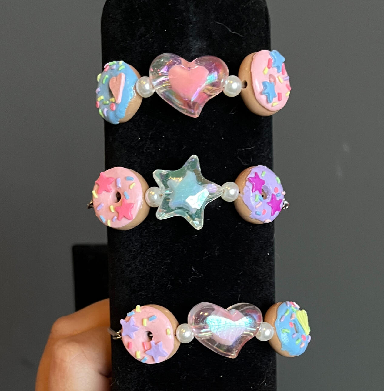 Handmade clay bracelet