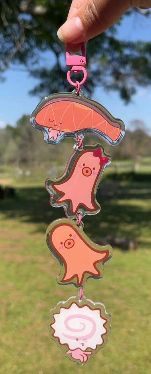 Tiered Acrylic Keychain